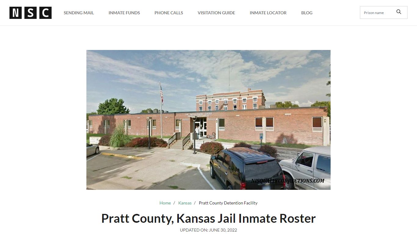 Pratt County, Kansas Jail Inmate Roster - Nationwide Inmate Lookup Resource